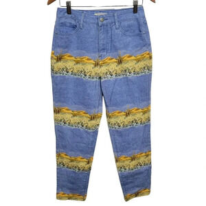 Machine Desert Print High Waist Jeans